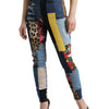 Dolce &amp; Gabbana – Mehrfarbige GRACE Skinny-Jeans im Patchwork-Stil