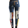 Dolce &amp; Gabbana – Mehrfarbige GRACE Skinny-Jeans im Patchwork-Stil