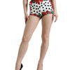 Dolce & Gabbana Multicolor Floral Polka Dot Hot Pants Shorts