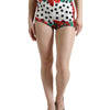 Dolce & Gabbana Multicolor Floral Polka Dot Hot Pants Shorts