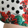Dolce & Gabbana Multicolor Floral Polka Dot Hot Pants Shorts