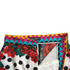 Dolce & Gabbana Multicolor Floral Polka Dot Hot Pants Shorts
