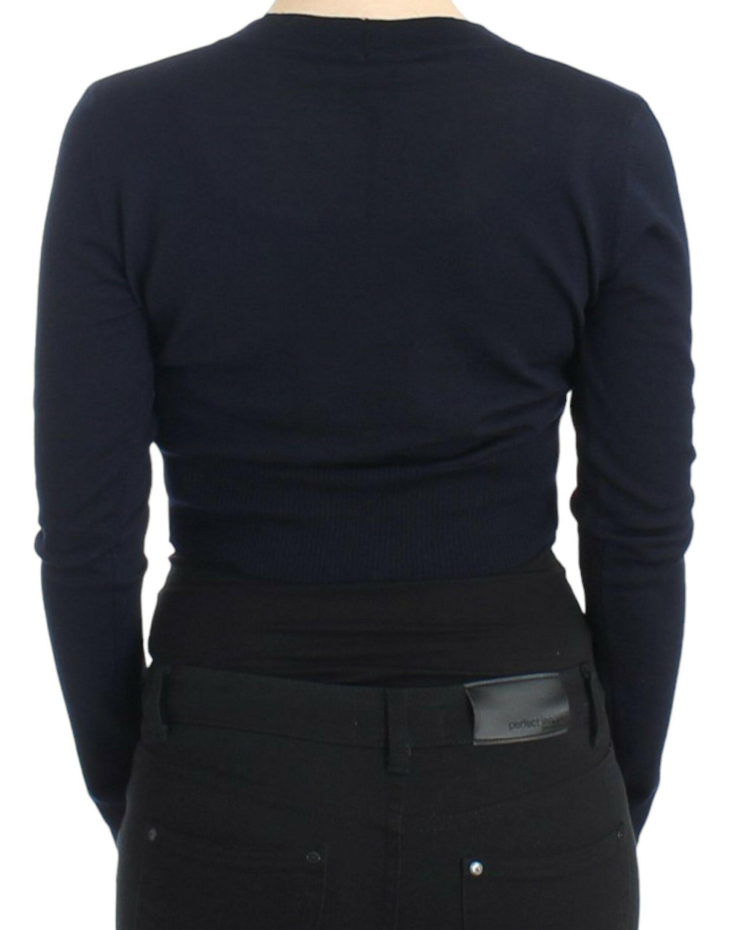 Cardigan court élégant en laine vierge Cavalli