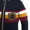 Dolce & Gabbana Blue Cardigan Heraldic Full Zip Sweater