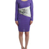Cavalli Purple longsleeved dress