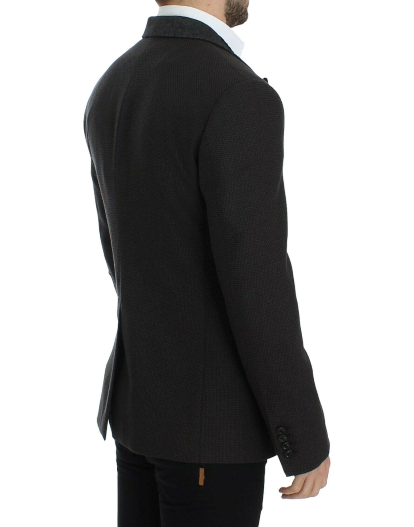 Dolce &amp; Gabbana – Brauner Slim-Fit-Blazer aus Wolle