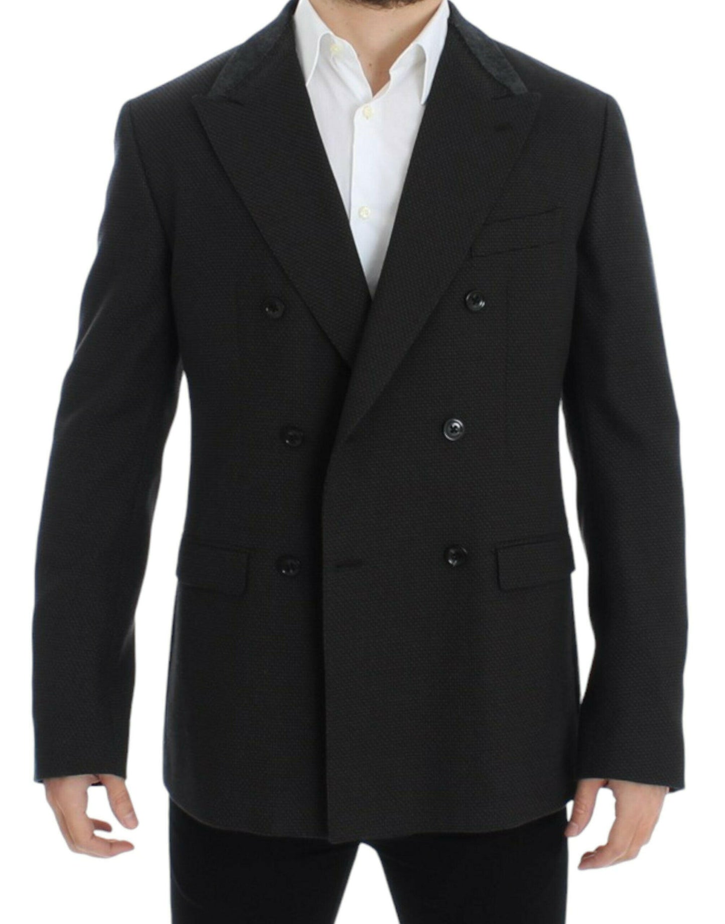 Dolce &amp; Gabbana – Brauner Slim-Fit-Blazer aus Wolle