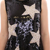 Dolce & Gabbana Masterpiece black crystal swarovski stars sheath dress