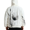 Dolce & Gabbana White Floral Print Hooded Pullover Sweater