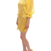 Dolce & Gabbana Yellow lace crystal mini dress