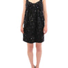 Dolce & Gabbana Black floral crystal embedded dress