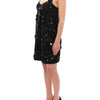 Dolce & Gabbana Black floral crystal embedded dress