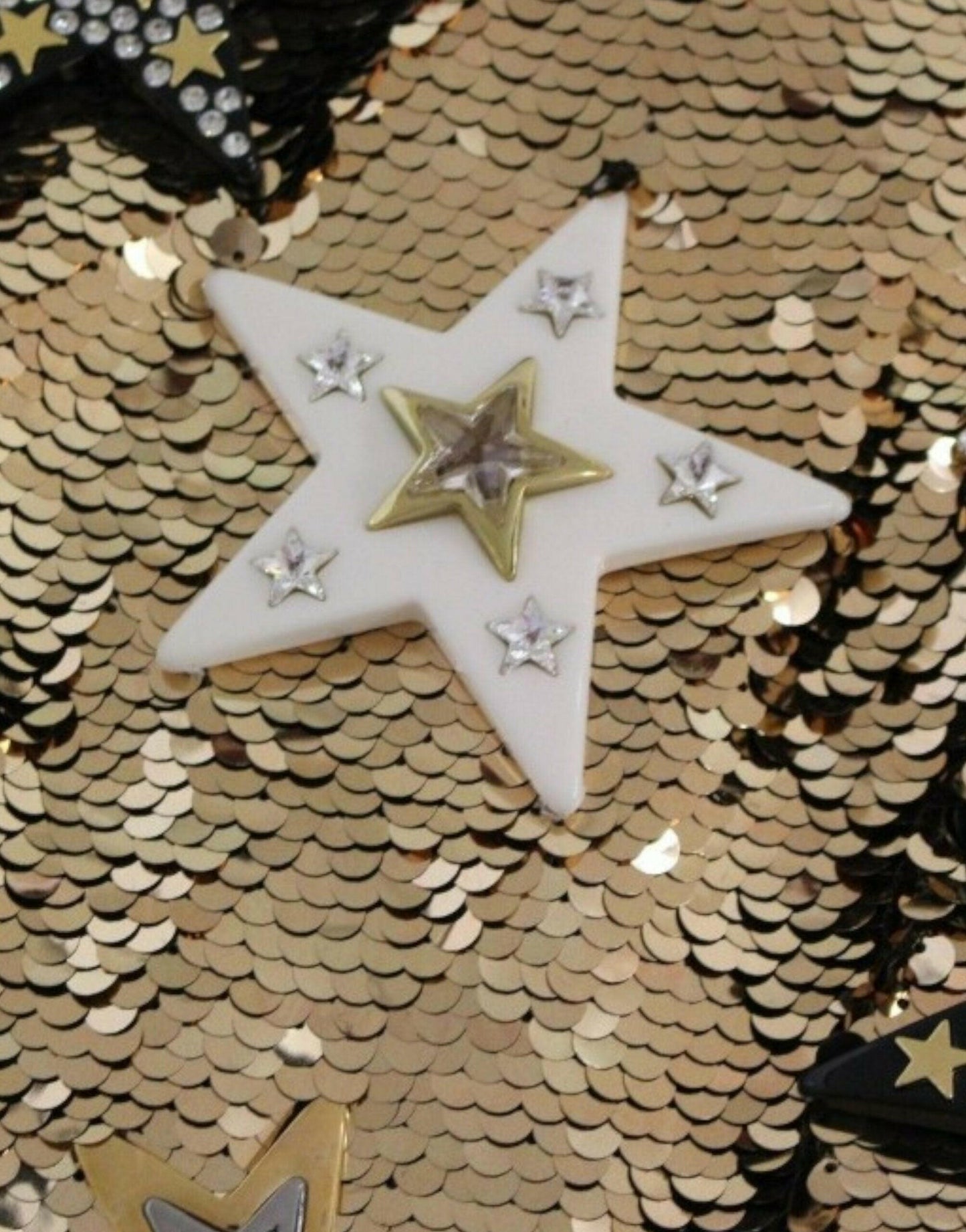 Dolce &amp; Gabbana Masterpiece – Kleid mit goldenen Pailletten und Swarovski-Kristallen