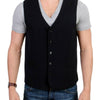 Costume National Black wool blend casual vest