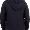 Costume National Blue hooded cotton sweater