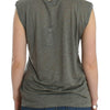 Costume National Gray print sleeveless t-shirt