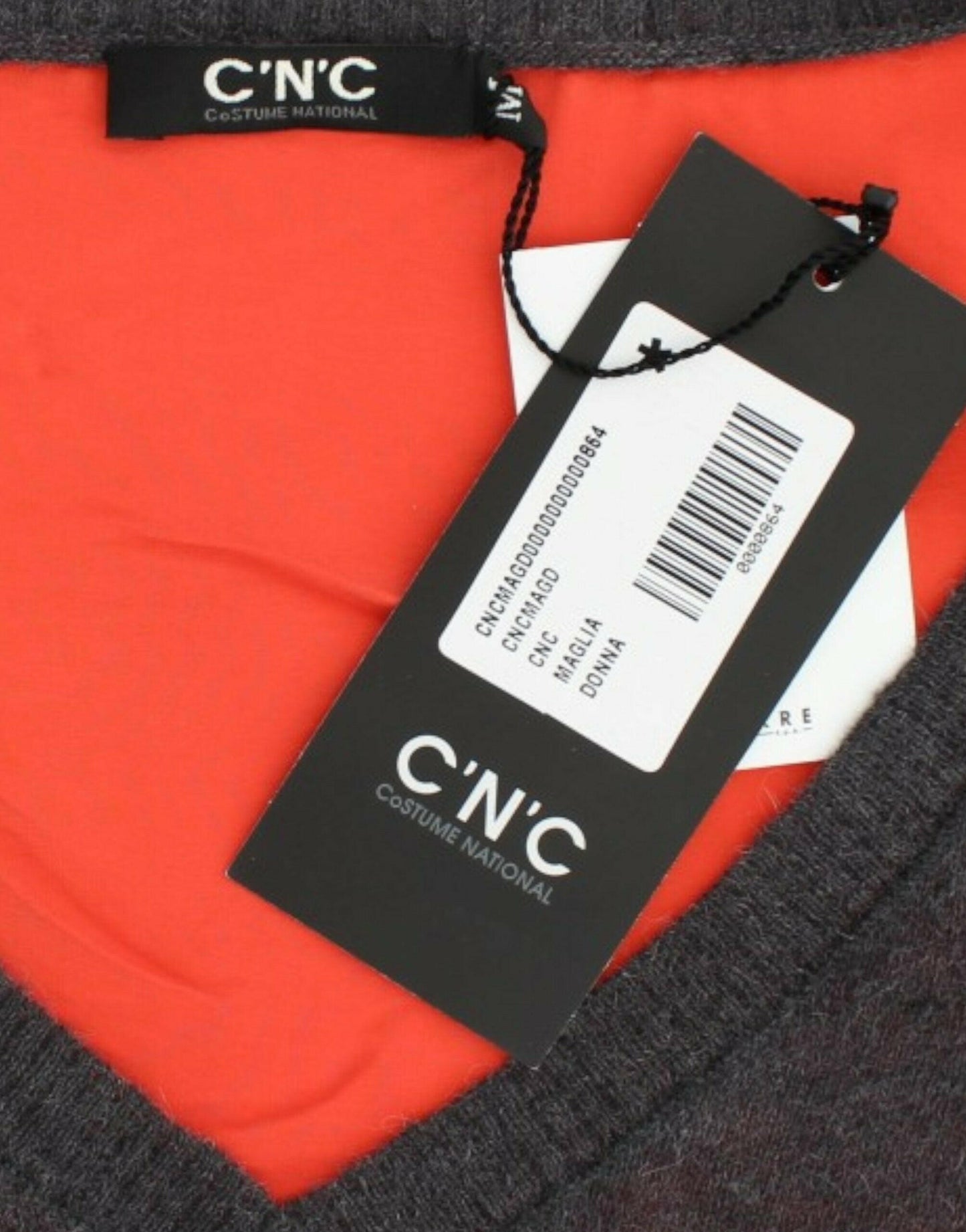 Costume National Grauer Kurzarmpullover