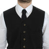 Dolce &amp; Gabbana – Schwarze Weste aus Baumwollmischung
