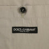 Dolce &amp; Gabbana – Graue Slim Fit-Weste aus Baumwolle mit Knopfleiste vorne