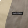 Dolce &amp; Gabbana Beige Baumwollkleid Weste Blazer Jacke