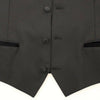 Dolce &amp; Gabbana – Schwarzer Stretch-Westenblazer aus Wolle und Seide