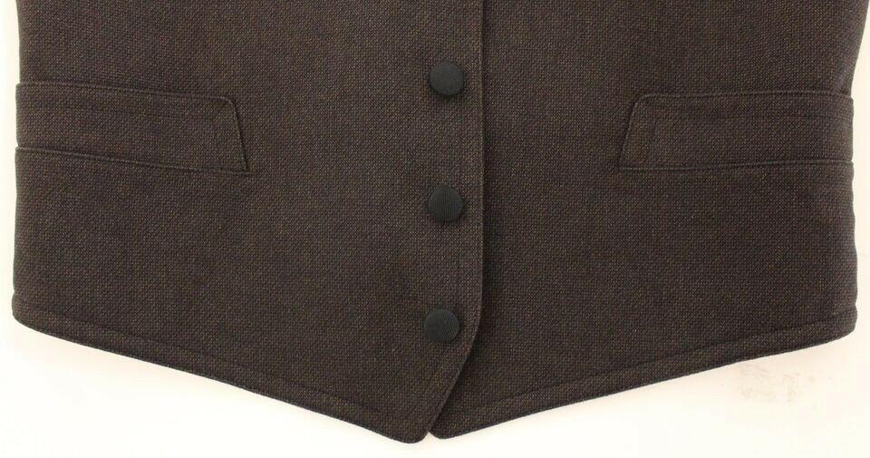 Dolce &amp; Gabbana – Weste aus brauner Baumwollmischung