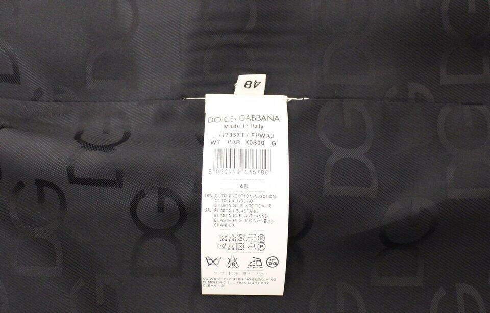 Dolce & Gabbana Gray Striped Wool Silk Dress Vest Gilet