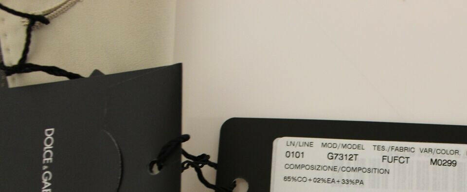 Dolce &amp; Gabbana Beige Baumwoll-Stretch-Westenblazer