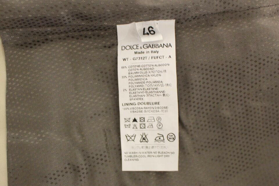 Dolce &amp; Gabbana Beige Baumwoll-Stretch-Westenblazer