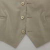 Dolce &amp; Gabbana Beige Baumwoll-Stretch-Westenblazer