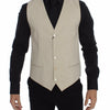 Dolce &amp; Gabbana Beige Baumwoll-Stretch-Westenblazer