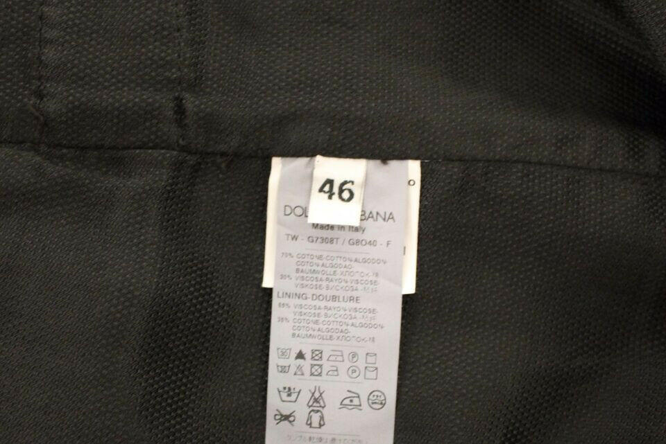Dolce &amp; Gabbana – Schwarzer Blazer aus Baumwollviskose