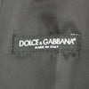 Dolce &amp; Gabbana Grau gestreifte Wollweste mit Logo