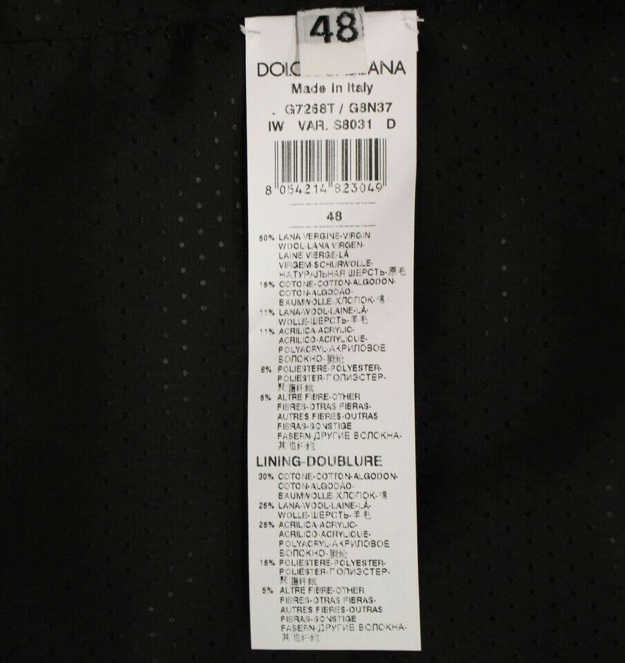 Dolce &amp; Gabbana Graue Weste aus Wollmischung