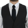 Dolce & Gabbana Gray Wool Formal Dress Vest Gilet Weste