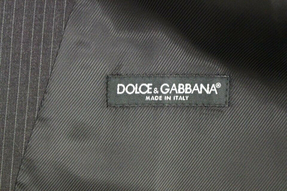 Dolce &amp; Gabbana Élégant gilet à rayures grises