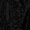 Dolce &amp; Gabbana – Schwarze Jogginghose aus Baumwolle mit Leopardenmuster und schmaler Passform
