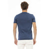 Baldinini Trend Blaues Herren-T-Shirt aus Baumwolle