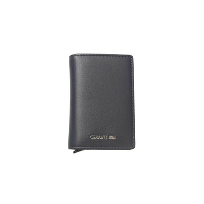 Cerruti 1881 Blue Calfskin Men Wallet