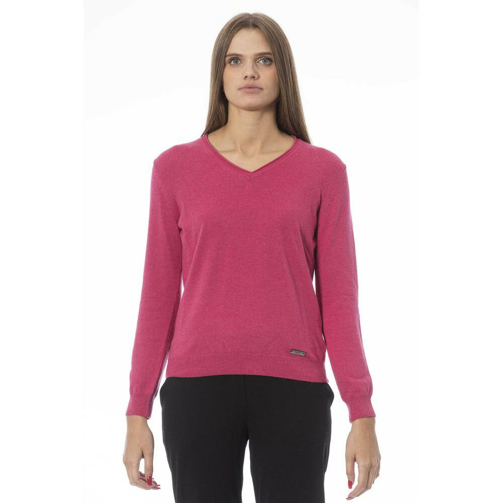 Pull femme en cachemire fuchsia Baldinini Trend