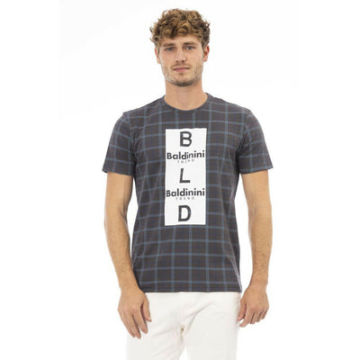 Baldinini Trend Graues Baumwoll-T-Shirt