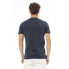 Baldinini Trend Blaues Baumwoll-T-Shirt