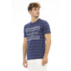 T-shirt homme en coton bleu tendance Baldinini