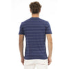 T-shirt homme en coton bleu tendance Baldinini