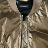 Dolce & Gabbana Bronze Nylon Full Zip Men Bomber Jacket