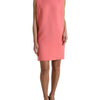 Dolce & Gabbana Pink Virgin Wool Sleeveless Mini Dress