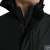 Dolce & Gabbana Black Polyester Logo Plaque Hooded Jacket