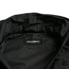 Dolce & Gabbana Black Polyester Logo Plaque Hooded Jacket
