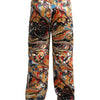 Dolce &amp; Gabbana Satinhose mit mehrfarbigem Marmor-Print