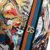 Dolce &amp; Gabbana Satinhose mit mehrfarbigem Marmor-Print